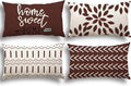 YCOLL Pillow Covers 12x20 Set of 4, Modern Sofa Throw Pillow Cover, Decorative by PillowCoversExpert