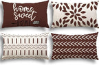 YCOLL Pillow Covers 12x20 Set of 4, Modern Sofa Throw Pillow Cover, Decorative by PillowCoversExpert