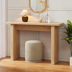 AVZEAR 43.3" Mid Century Narrow Entryway Console Table, Modern Fluted Wood by AVZEAR