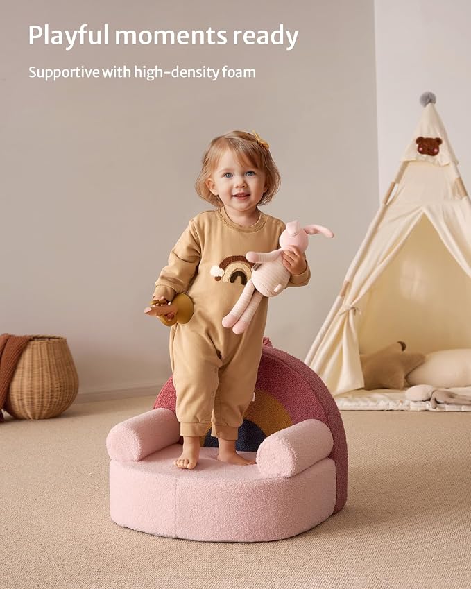 Blissful Diary Toddler Chair, Snuggly Soft Kids Sofa Chair, Supportive Toddler - Image 4