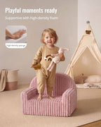 Blissful Diary Toddler Chair, Snuggly Soft Kids Sofa Chair, Supportive Toddler - Image 4