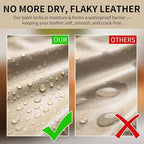 Leather Recoloring Balm with 100ml Mink Oil, Car Seats, Dye & Restorer - Image 5