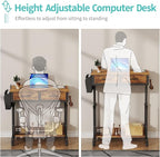 Small Portable Standing Rolling Desk - Image 5