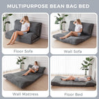 MAXYOYO Folding Sofa Bed, Extra Thick and Long Floor Sofa Convertible Sleeper - Image 8