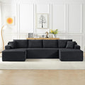 Modular Sectional Sleeper Sofa, 134 Inch Boneless Cloud Couch by HANXIN