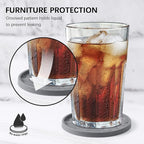 ME.FAN Silicone Coasters with Holder, Drinking Coasters - Image 3