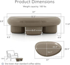 24/7 Shop at Home Kavren Modern 37-inch 3-Piece Oval Glossy Low Profile Coffee - Image 2