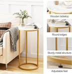 C Shaped End Table, Couch Side Tables - Image 4