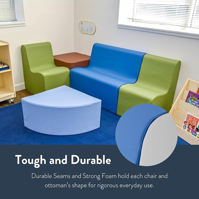 Children's Factory Medium Contour Sofa, Mix-and-Match Kids Chairs, Corner - Image 7