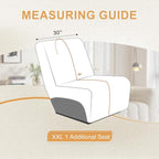 HDCAXKJ 100% Waterproof Reclining Sectional Couch Covers L Shape Recliner Sofa - Image 2