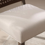 LZAREAL Farmhouse Dining Chairs Set of 4 Linen Fabric Upholstered Accent Side - Image 7