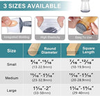 24 Pcs Chair Leg Floor Protectors Round, Silicone Felt Furniture Leg Pads Caps - Image 5