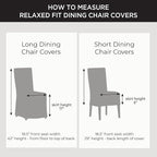 SureFit Cove Cotton Canvas Short Dining Room Chair Covers, Dining Chair Cover - Image 6