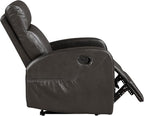 Lexicon Manual Recliner Chair, Faux Leather Reclining Chair, Wall Hugger - Image 14