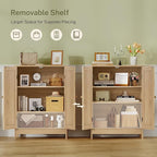 Iwell Storage Cabinet, Rattan Cabinet - Image 5