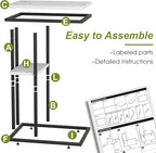 Easy Paws C Shaped End Table, Small Side Table - Image 7
