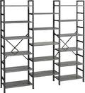 SUPERJARE Triple Bookshelf, Bookcase by SUPERJARE