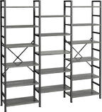 SUPERJARE Triple Bookshelf, Bookcase by SUPERJARE