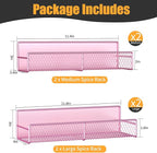 DTUQYX Magnetic Spice Rack for Refrigerator, 4 Pack 100% Metal Strong Magnet - Image 2