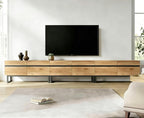 WAMPAT Modern TV Stand for 32-110 Inch TVs, Wood Entertainment Center by WAMPAT