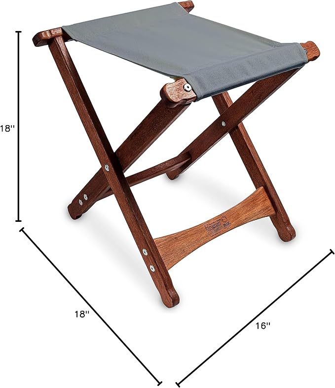 BYER OF MAINE Pangean Folding Stool – Canvas Camp & Wood Camp Stool - Image 2