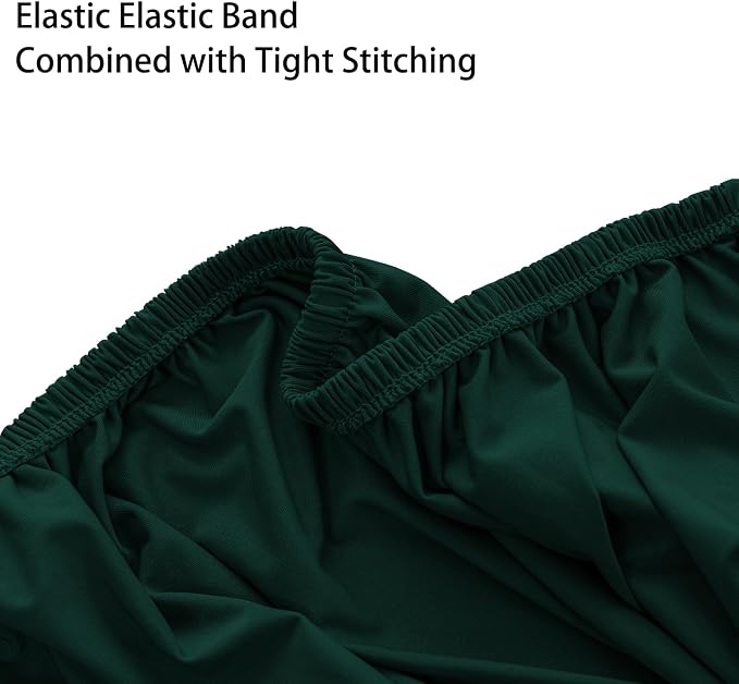 Super Stretch Ottoman Cover- Soft Form Fit Ottoman Cover Rectangular Ottoman - Image 6