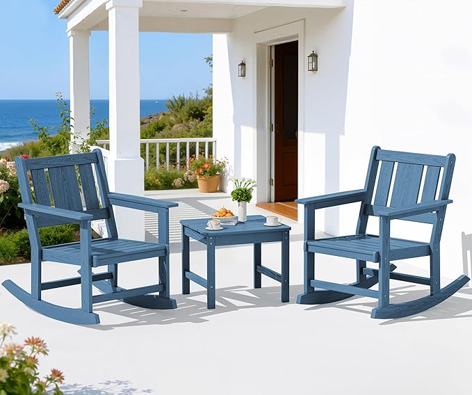 SERWALL Outdoor Rocking Chairs Set of 2 by SERWALL