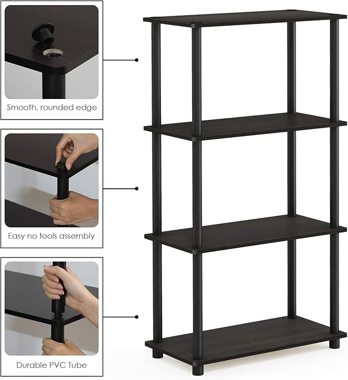 Furinno Turn-N-Tube 4-Tier Multipurpose Shelf Display Rack - Image 8