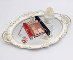 YCHMIR Vintage Mirror Small Wall Mirror 14.5 x 10 inchs Oval White - Image 5