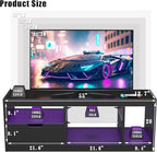 JUMMICO TV Stand, Entertainment Center LED Gaming TV Stand - Image 7