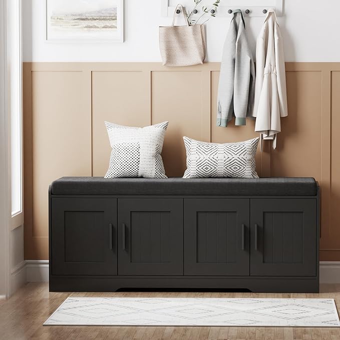 Homleke 2-Tier Storage Bench, Shoe Bench - Image 8