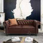 AVZEAR Chesterfield Loveseat Sofa, Upholstered Sofa Modern 2 Seater Couch Sofa - Image 6