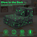 MeMoreCool Kids Floor Mattress Glow in The Dark, Convertible Sofa Couch - Image 8