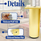 Set of 4 Aluminum Alloy Furniture Legs 4.7 Inch Height, 1.5 Inch Diameter - Image 3