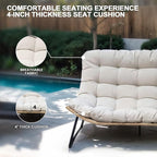 Crestlive Products Outdoor Loveseat 3PCS, Outdoor Sofa Set, All-Weather Boho - Image 4