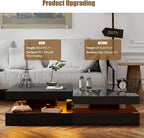 HedoAjim Black LED Coffee Table - Image 6