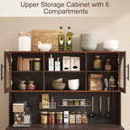 71" Pantry Cabinet, Kitchen Hutch Storage - Image 3