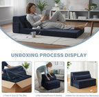 Tiita Convertible Folding Sofa Bed Single Size - Image 9