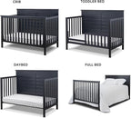 Sorelle Furniture Ashley Crib, Classic 4-in-1 Convertible Pannel Crib, Baby - Image 3