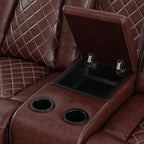 Power Recliner Sofa Set with LED Lights, Includes a Manual Recliner 1 Seat and - Image 6