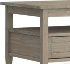 SIMPLIHOME Warm Shaker Solid Wood Transitional-Style 48-inch Wide Coffee Table - Image 8