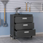 Manhattan Comfort Fortress 31.5-Inch Rolling Garage Tool Chest, 3-Drawer - Image 5
