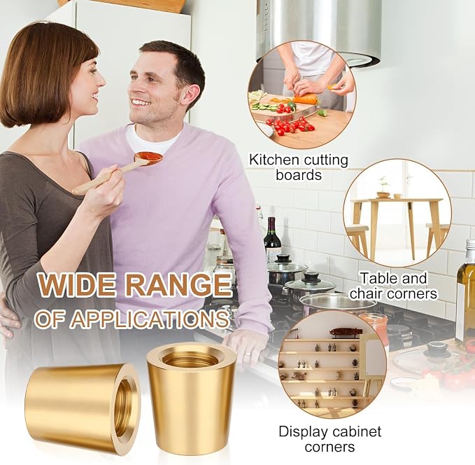 Brass Cutting Board Feet，Chopping Board Feet Set - Image 6