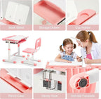 Rengue Kids Desk and Chair Set, Height Adjustable Children School Functional - Image 6
