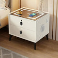 Smart Nightstand with Charging Station, Adjustable LED, USB Ports, Fingerprint by Unknown