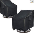 Outdoor Swivel Lounge Chair Cover 2 Pack, 35 W x 37 D x 38.5 H inches, 100% by LSongSKY