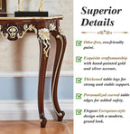 Vintage French Console Table, Wood Entryway Table - Image 5
