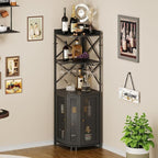 JKsmart Corner Bar Cabinet - Image 7