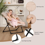 Comfy Saucer Chair for Adults, Soft Faux Fur Bedroom Chair, Accent Dorm Chairs - Image 5