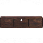 70" Fluted TV Stand for TVs Up to 80", Mid Century Modern Entertainment Center - Image 9